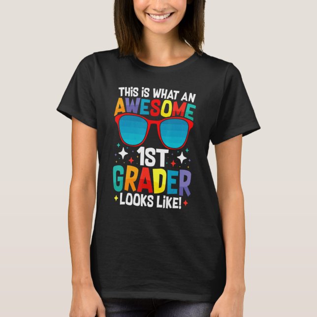 Awesome 1st Grader Cool Back To School Students' A T-Shirt (Front)