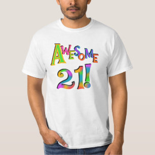 Awesome 21 Birthday T-shirts and Gifts