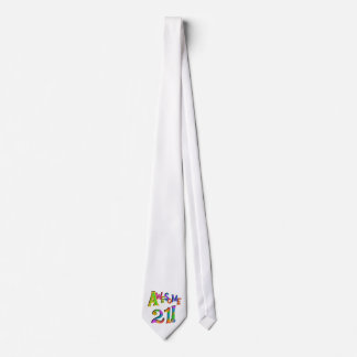 Awesome 21 Birthday T-shirts and Gifts Tie