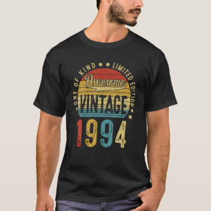 Awesome 28 Years Old Vintage 1994 28Th Birthday Me T-Shirt