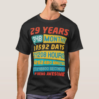 Awesome 29 Years Old Limited Edition Vintage 29th  T-Shirt