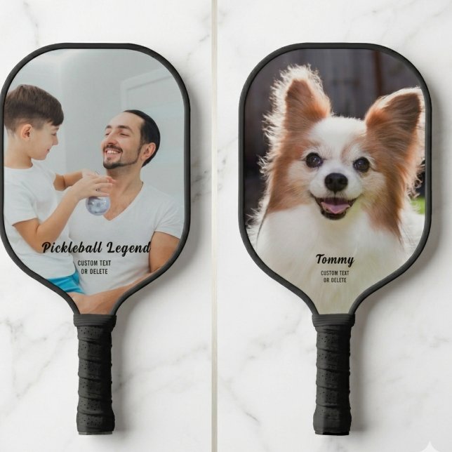 Awesome 2 Large photos Your Custom Text Pickleball Paddle (Creator Uploaded)