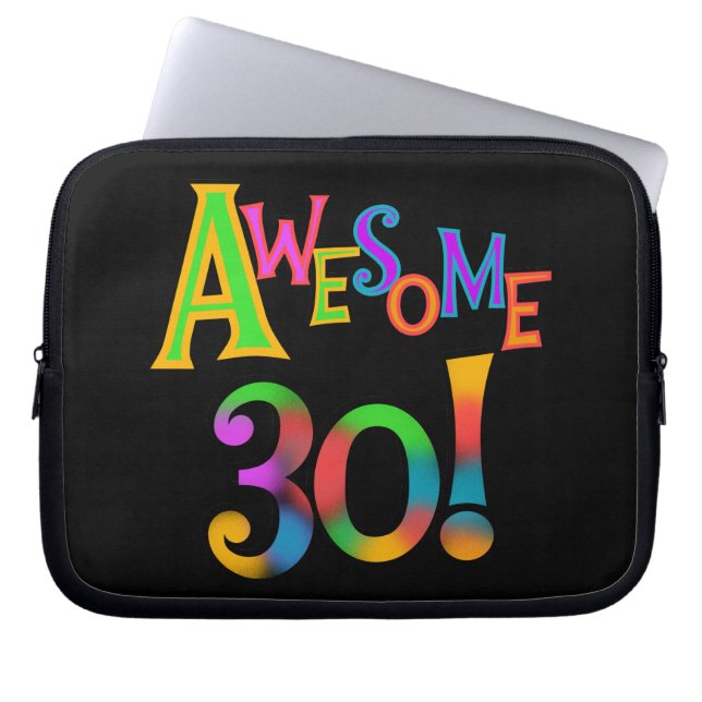 Awesome 30 Birthday T-shirts and Gifts Laptop Sleeve (Front)