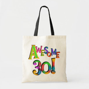 Awesome 30 Birthday T-shirts and Gifts Tote Bag