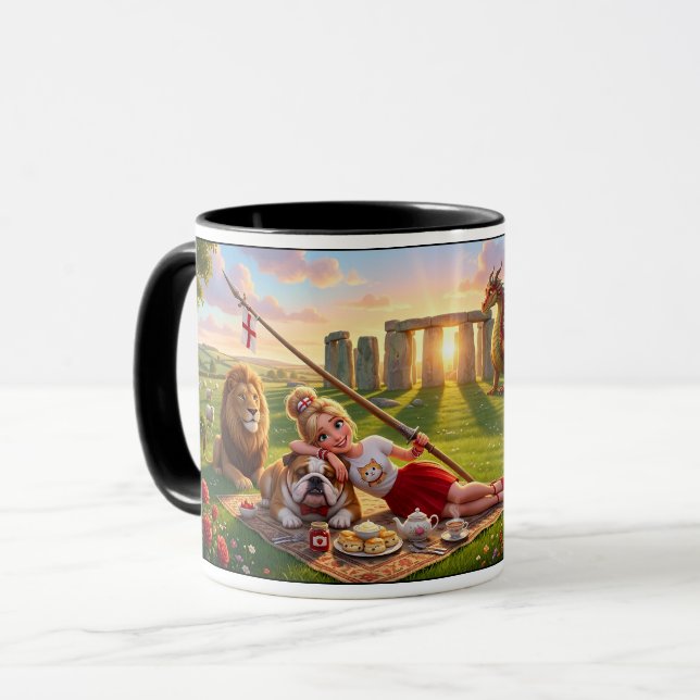 Awesome 3D English Themed Coffee Mug (Front Left)