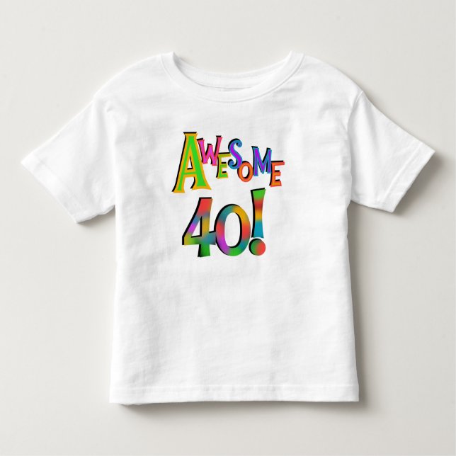 Awesome 40 Birthday T-shirts and Gifts (Front)