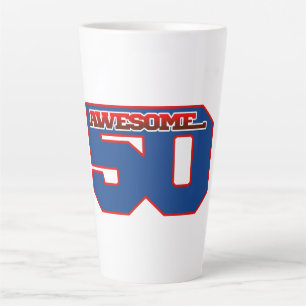 awesome 50 latte mug