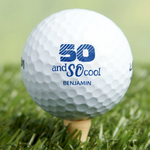 Awesome 50th birthday golf balls 50 years party
