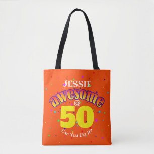 Awesome 50th birthday Tote Bag
