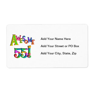 Awesome 55 Birthday T-shirts and Gifts