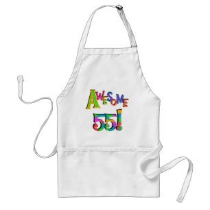 Awesome 55 Birthday T-shirts and Gifts Standard Apron