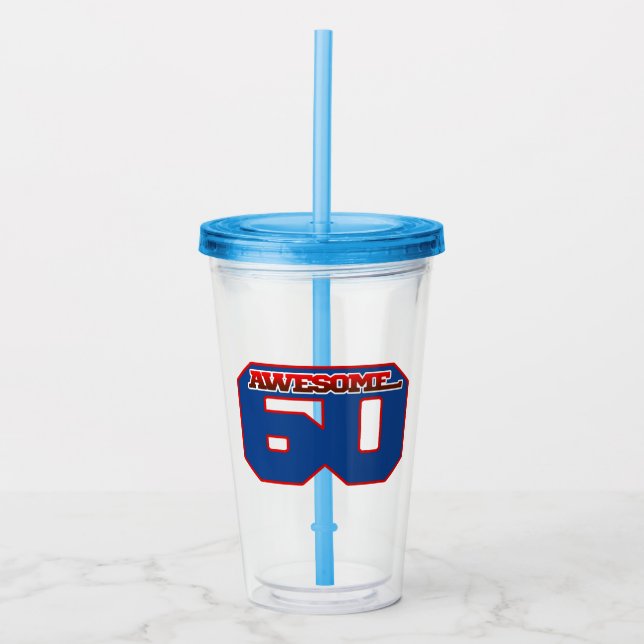 awesome 60 acrylic tumbler (Front)