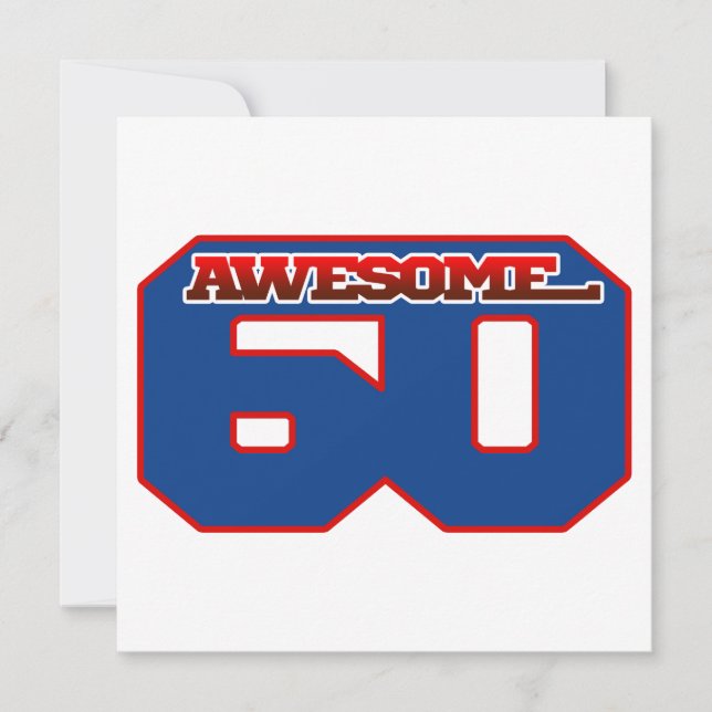 awesome 60 save the date (Front)