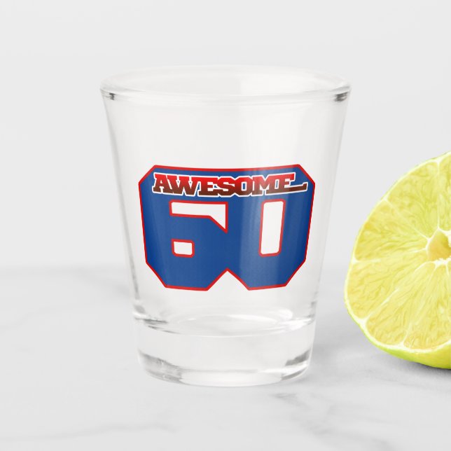 awesome 60 shot glass (Front)