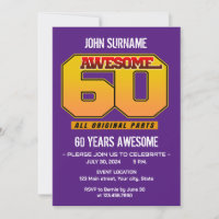 Awesome 60th Birthday Party All Original Parts