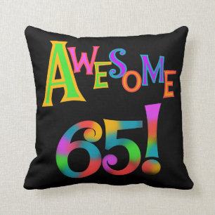 Awesome 65 Birthday Tshirts and Gifts Cushion