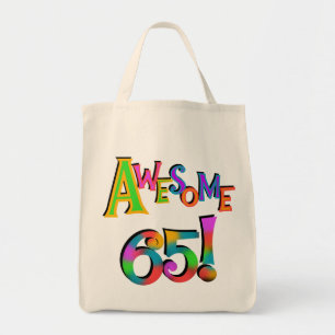 Awesome 65 Birthday Tshirts and Gifts Tote Bag