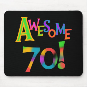 Awesome 70 Birthday T-shirts and Gifts Mouse Pad