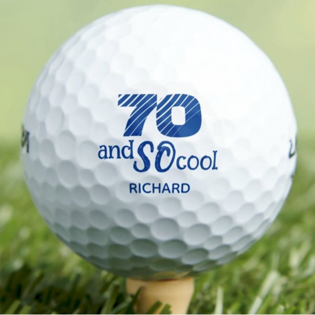 Awesome 70th birthday golf balls 70 years party (Creator Uploaded)