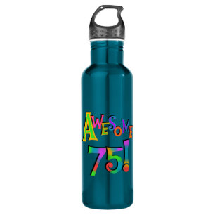 Awesome 75 Birthday T-shirts and 710 Ml Water Bottle