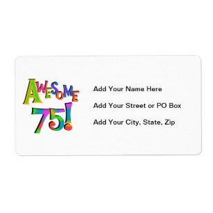 Awesome 75 Birthday T-shirts and Gifts