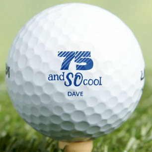 Awesome 75th Birthday - Cool Blue Custom 75 Years Golf Balls