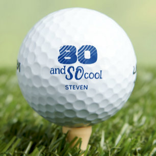 Awesome 80th birthday golf balls 80 years party