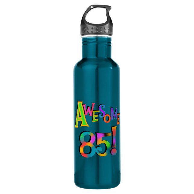 Awesome 85 Birthday T-shirts and 710 Ml Water Bottle (Front)