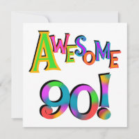 Awesome 90 Birthday T-shirts and Gifs