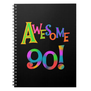 Awesome 90 Birthday T-shirts and Gifs Notebook