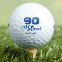 Awesome 90th birthday golf balls 90 years party