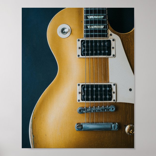 Awesome Acoustic Guitar Poster (Front)