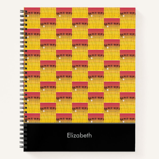 Awesome African Art, Tropical Summer Vibe Notebook (Front)