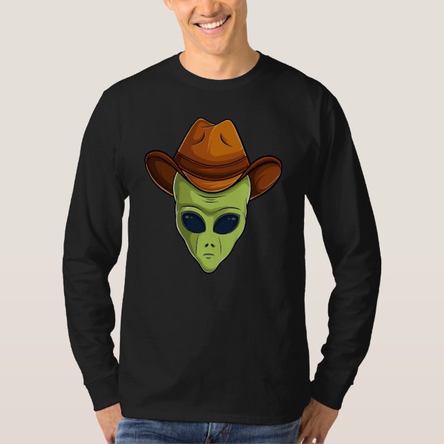 Awesome Alien Head Style Hat Humans Aren't Real Cu T-Shirt (Front)