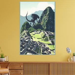 Awesome Alien Xenomorph parody Canvas Print