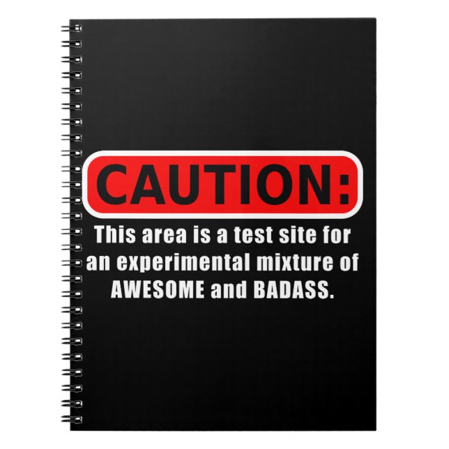Awesome and Badass Notebook (Front)