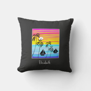 Awesome and Cute Tropical Sailing Cushion