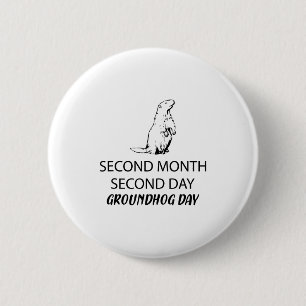 Awesome And Funny Happy Groundhog Day For Men Wome 6 Cm Round Badge