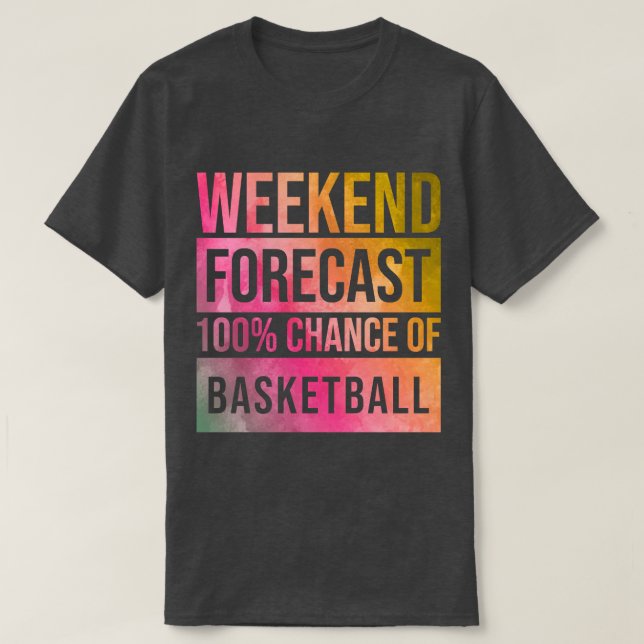 Awesome And Funny Weekend Forecast Hundred Procent T-Shirt (Design Front)