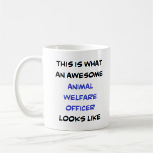 awesome animal welfare officer coffee mug