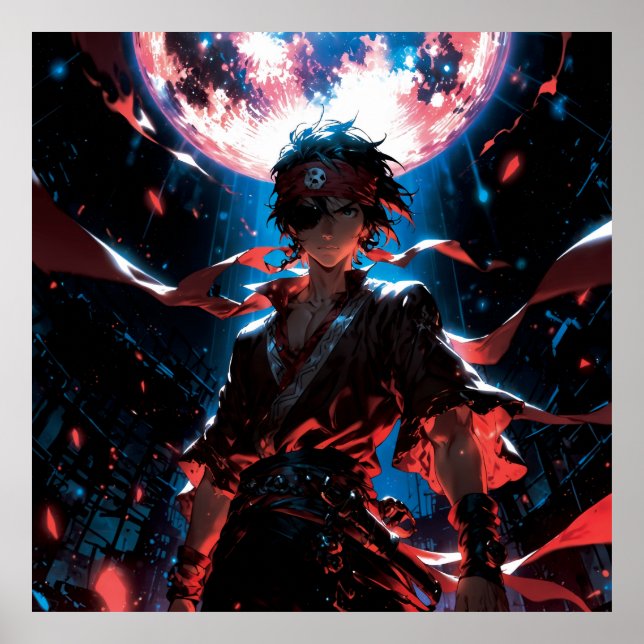 Awesome anime character poster (Front)