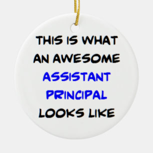 awesome assistant principal ceramic tree decoration