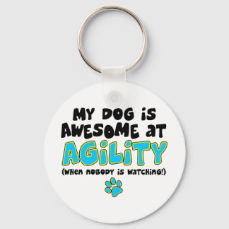 Awesome at Agility Key Ring