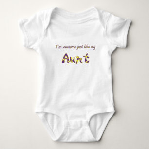 Awesome Aunt Baby Bodysuit
