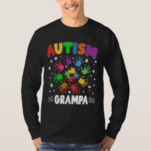 Awesome Autism Grampa Raising Awareness Family Mat T-Shirt