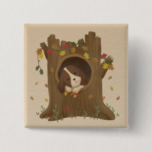 Awesome Autumn: Beagle 15 Cm Square Badge
