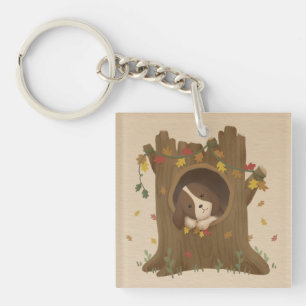 Awesome Autumn: Beagle Key Ring