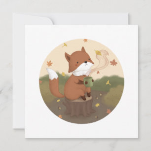 Awesome Autumn: Fox Invitation