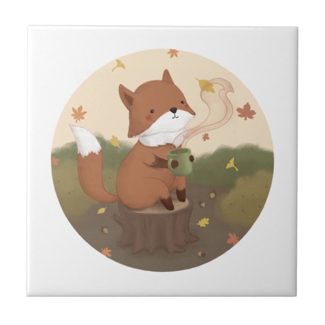 Awesome Autumn: Fox  Tile (Front)