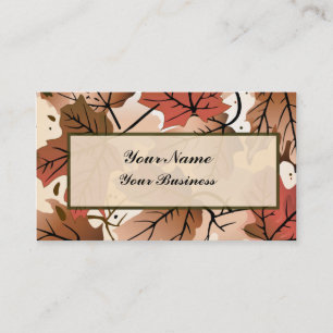 Awesome Autumn Leaves Business Card